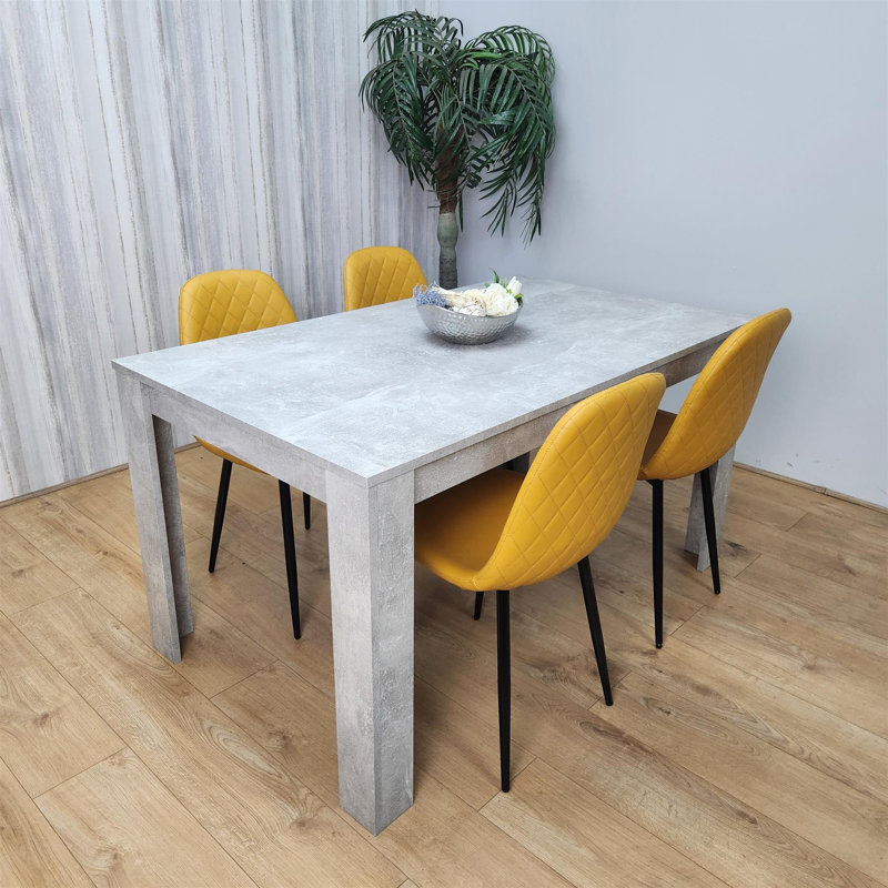 Marniqua 4 - Person Dining Set, Mustard