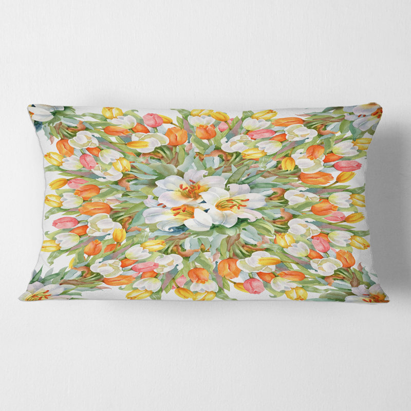 Floral Throw Pillow