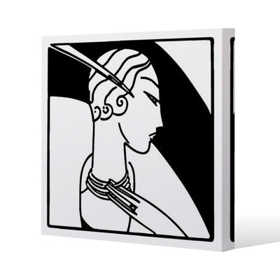 Art Deco Woman Slim Style Canvas Print