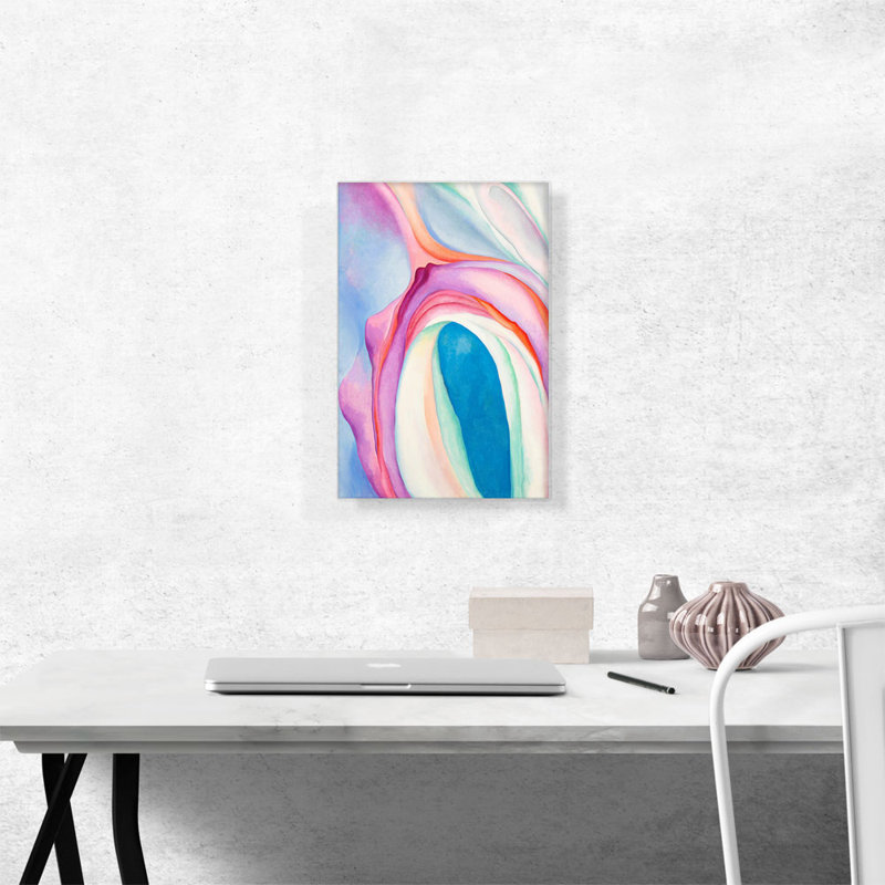 Music Pink and Blue Abstract Canvas Art Print