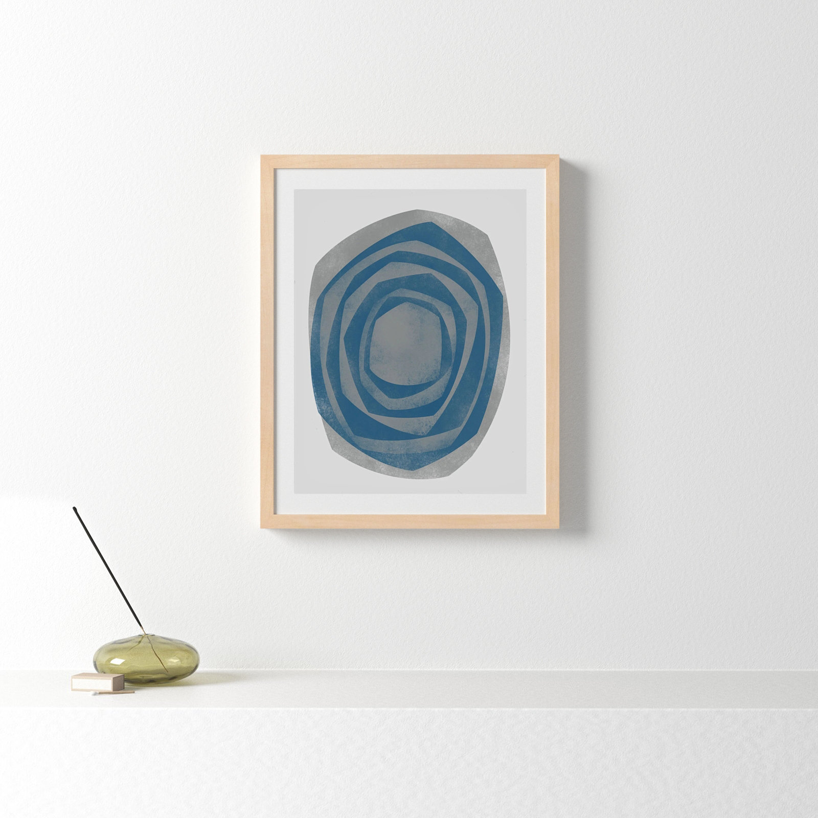 Vertigo "Vertigo 3" Print by Jacques Pilon, 20" H x 16" W x 1.25" D, Maple