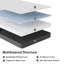 Matelas en mousse mi-ferme de 10 po avec gel rafraîchissant et dessus lisse Shelburn, fabriqué aux États-Unis-2124174177