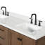 Ensemble de meuble-lavabo double 66,25 po avec plateau en quartz Oarausse-1863719193-1863719196