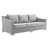 Conway Sunbrella Outdoor Patio Wicker Rattan 4-Piece Furniture Set-1802605487