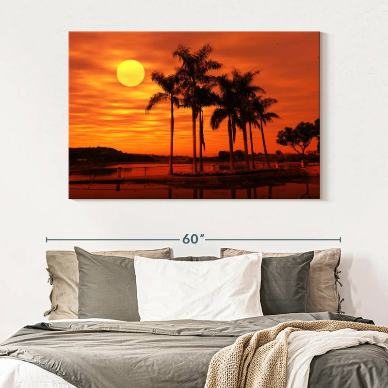 Orange Beach Scene, 34" H x 51" W