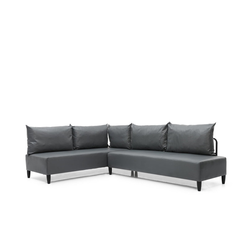 Canapé modulaire rembourré en métal Vynil Hardin