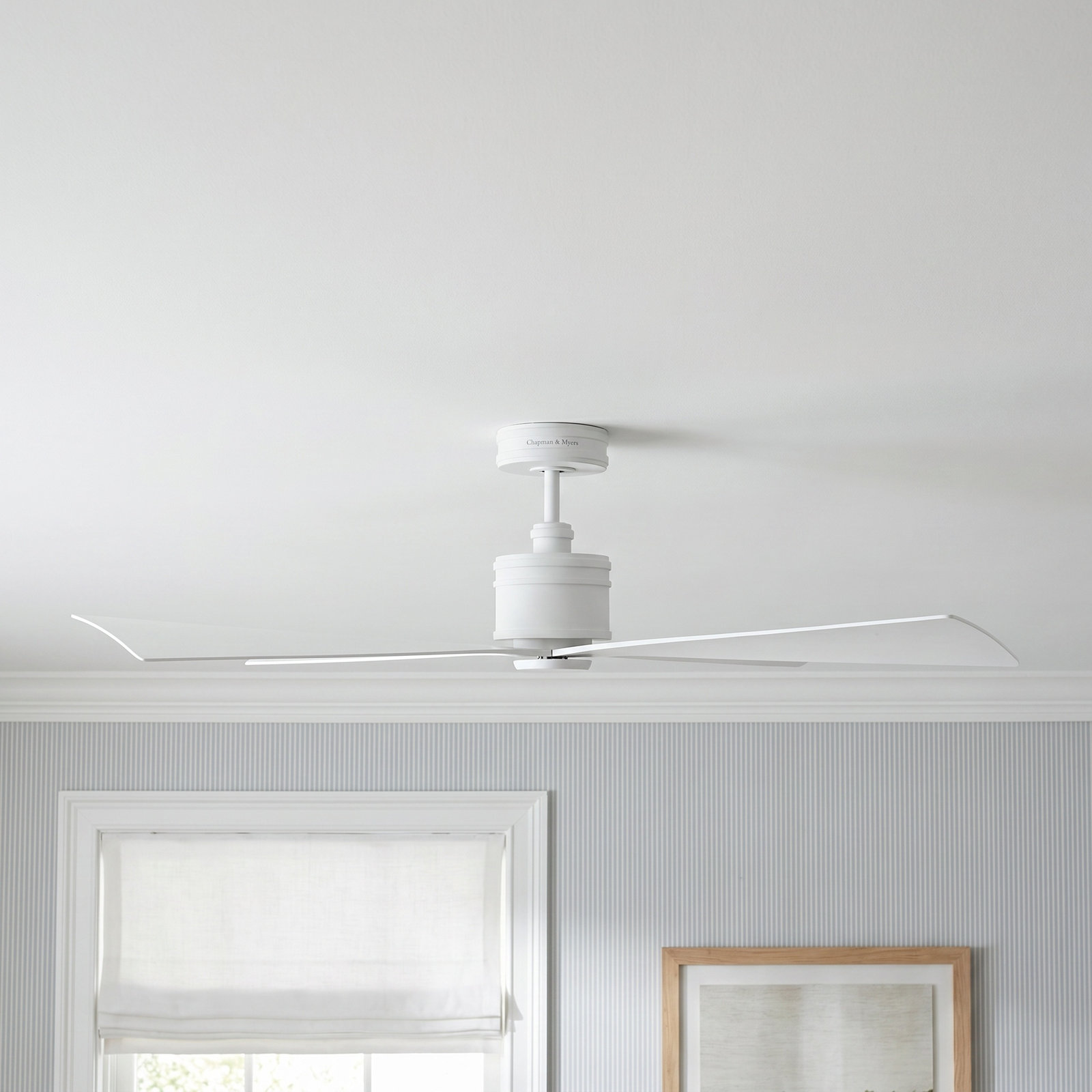 56'' 4 Blade Ceiling Fan, Matte White