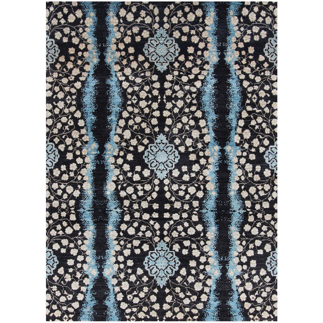 Geometric Hand Knotted Area Rug