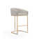 Lioba Upholstered Counter Stool with Metal Frame