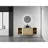 54'' Wall-Mounted Bathroom Vanity With Ceramic Art Sink, And 2-Storage Shelves, 2-Soft-Close Door, KD-Packing, Plywood-1492424904-1492424907