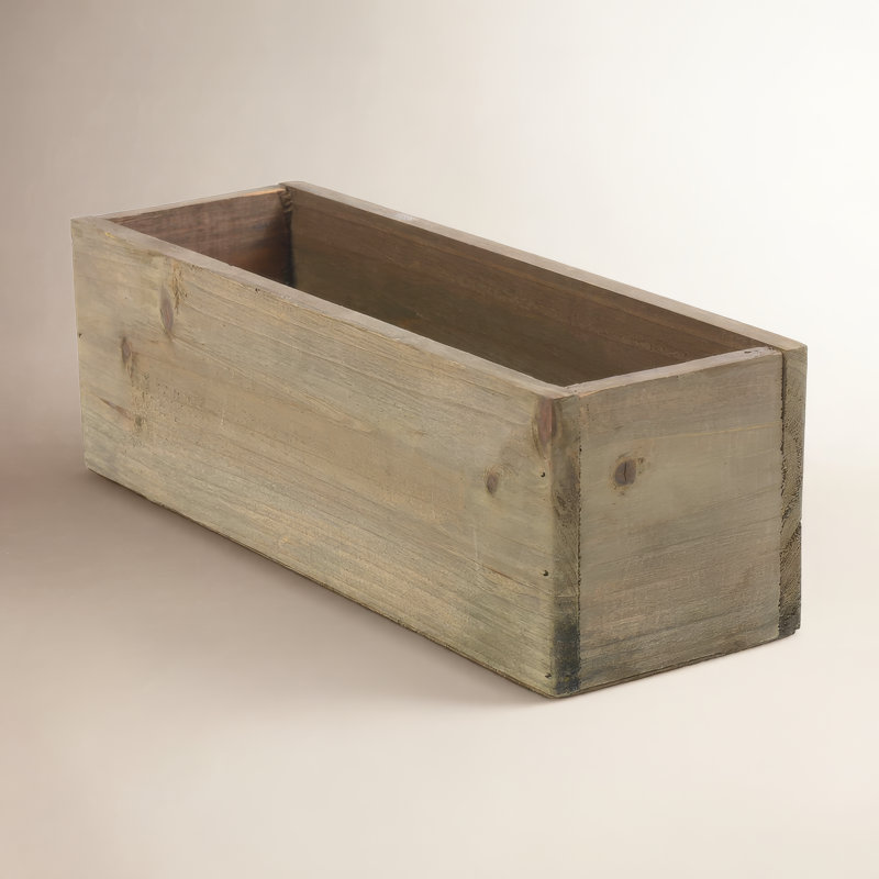 Pot à fleurs Tariah Woodland, Brun, H 4 po x l 12 po x P 4 po