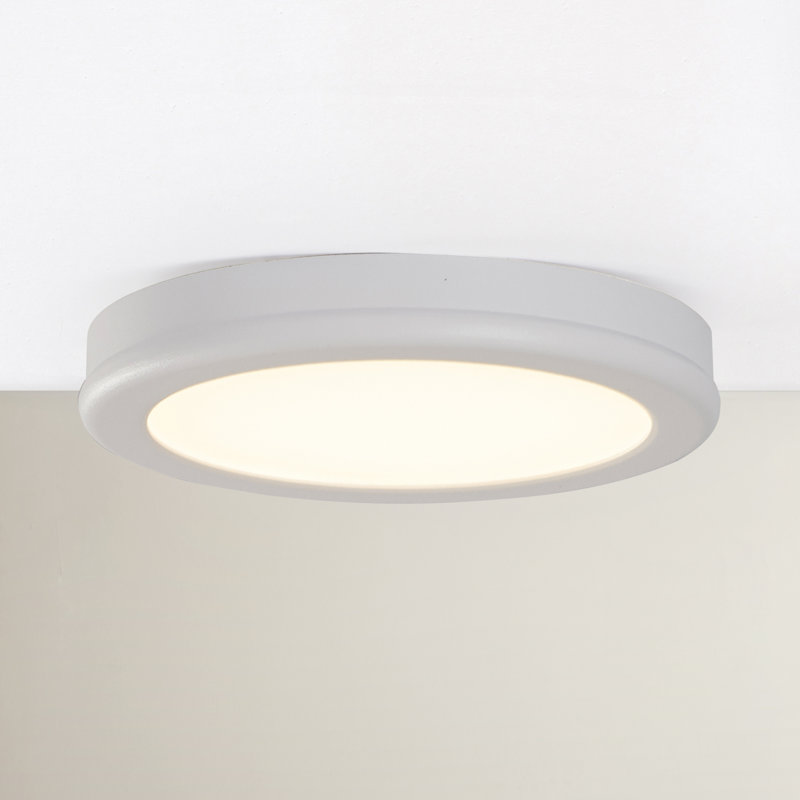 Geos 1 - Light Flush Mount, 2700K, White, 0.88" H x 10" W x 10" D
