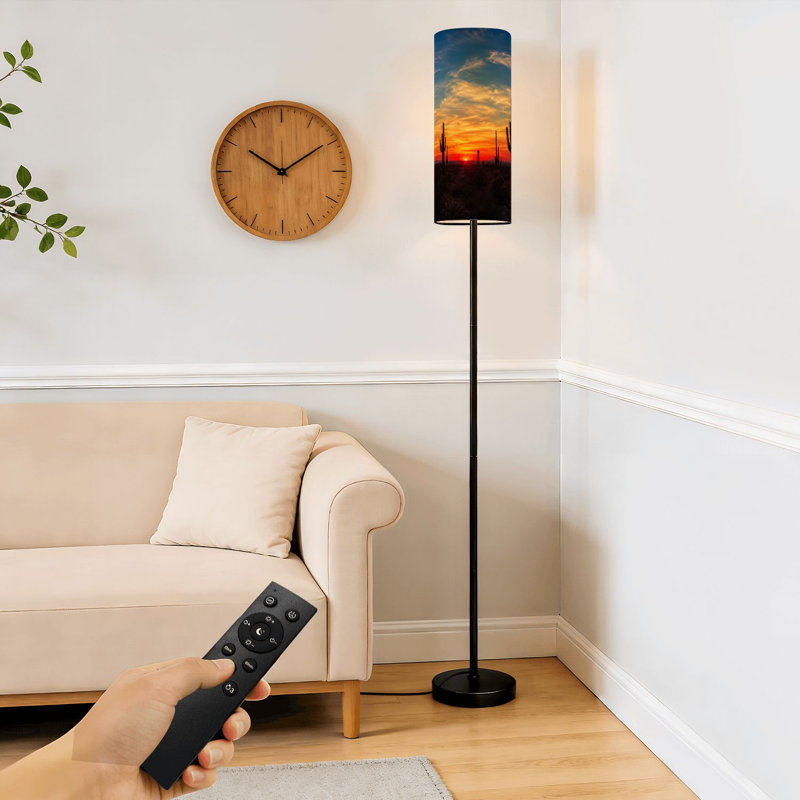 Lampe sur pied moderne à intensité variable avec abat-jour à pédale, abat-jour abat-jour et lampe de coin