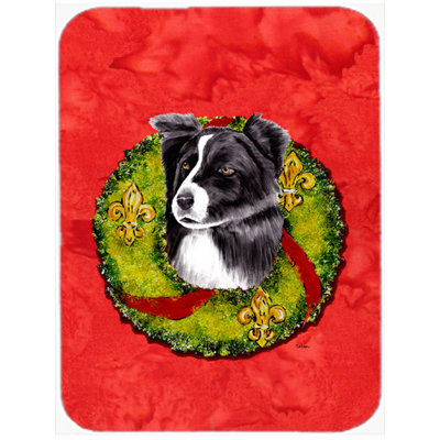 Border Collie Rectangle Glass Cutting Board