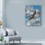 « the ornéing eagle », reproduction de peinture à l’acrylique sur toile tendue-33519392