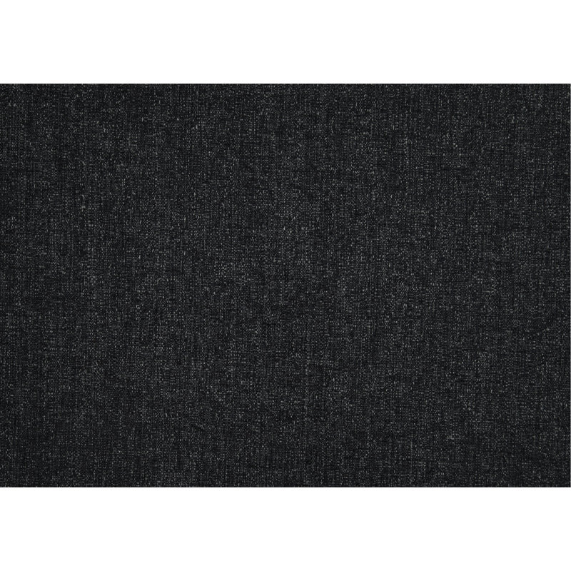 Housse de coussin amovible en tissu gris anthracite avec dossier à boutons et contreplaqué gris foncé