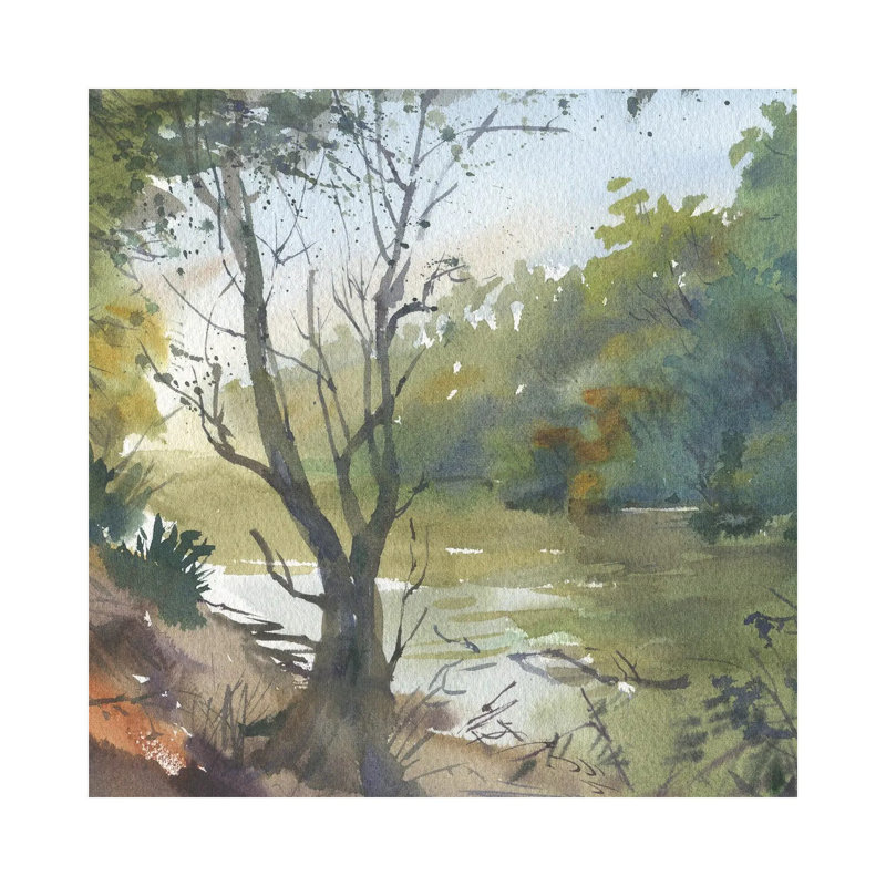Tranquil River Reflections - Wall Art Print