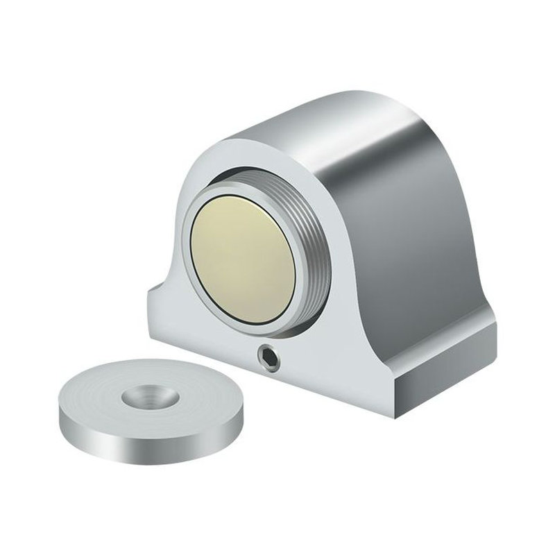 Door Stop, Polished Chrome