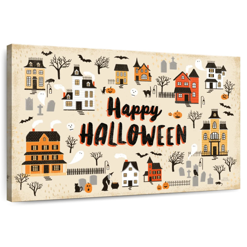 Spooky Village I, H 32 po x l 48 po