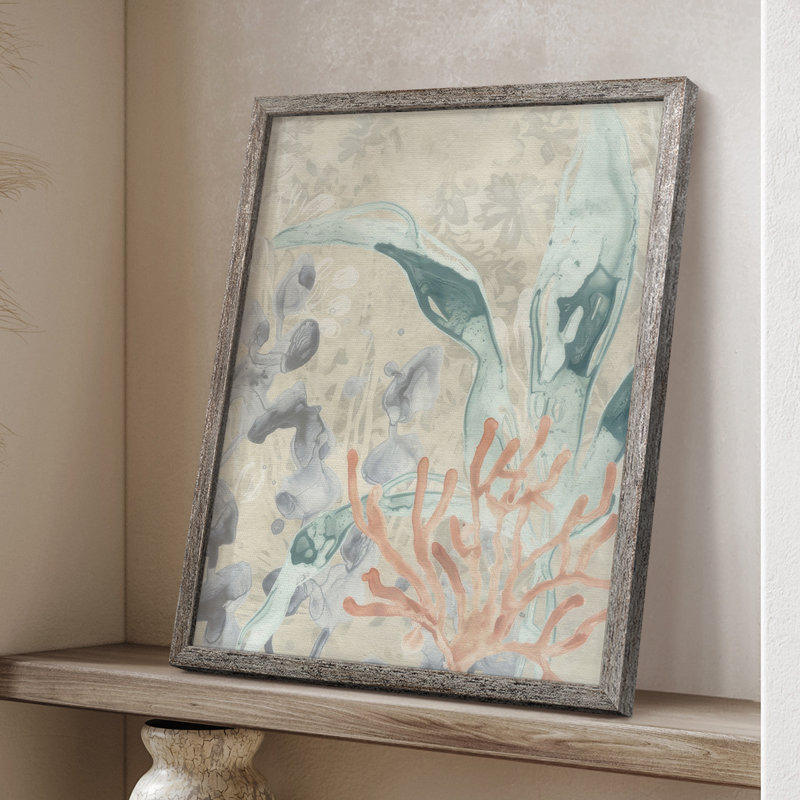 Ocean Lace II Framed Print - Solid Wood