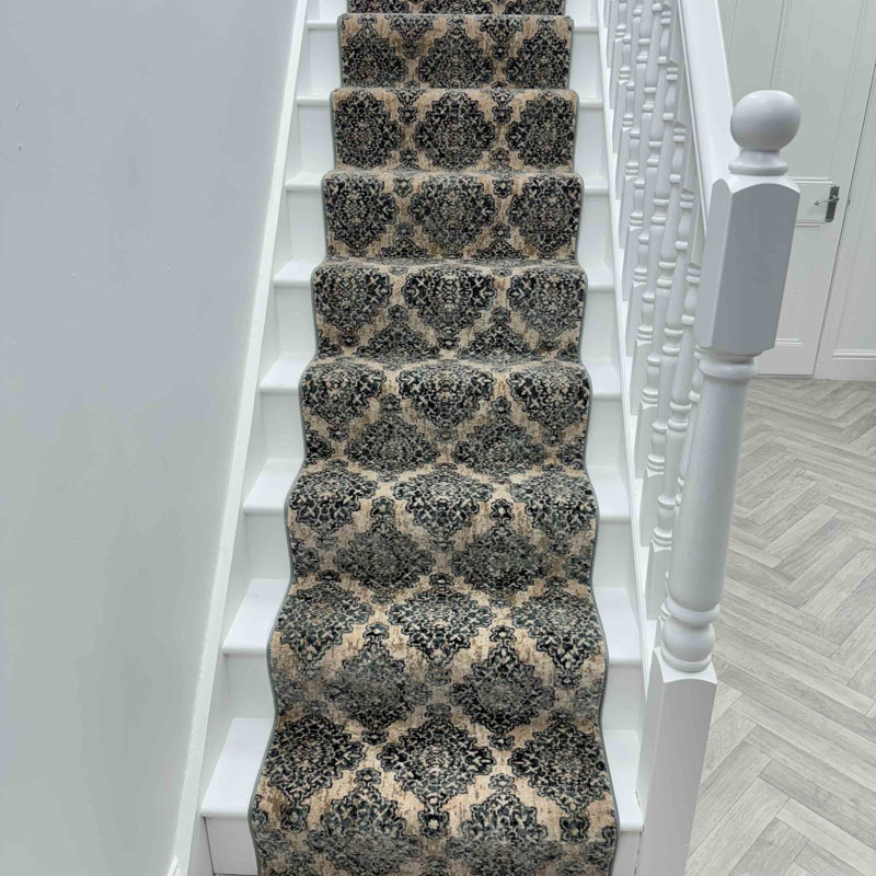 Stair Runner Damask Area Rug, Stair Runner 66 x 450 cm