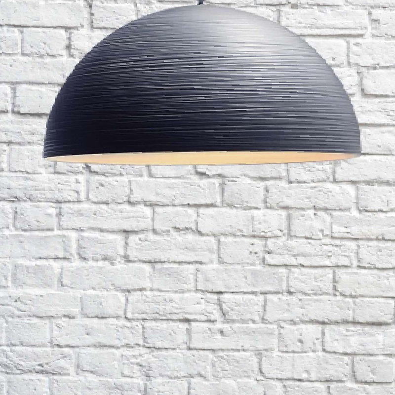 Tyrone 126-Light LED Pendant, 200cm H x 72cm W x 72cm D, Anthracite grey and white