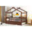 Wooden House Bed With  Trundle-781824788