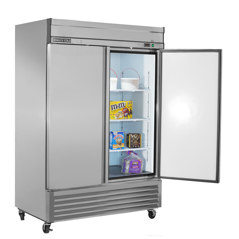 Maxx Cold Door Reach-In Freezer, Bottom Mount, 49 cu. ft., in Stainless Steel