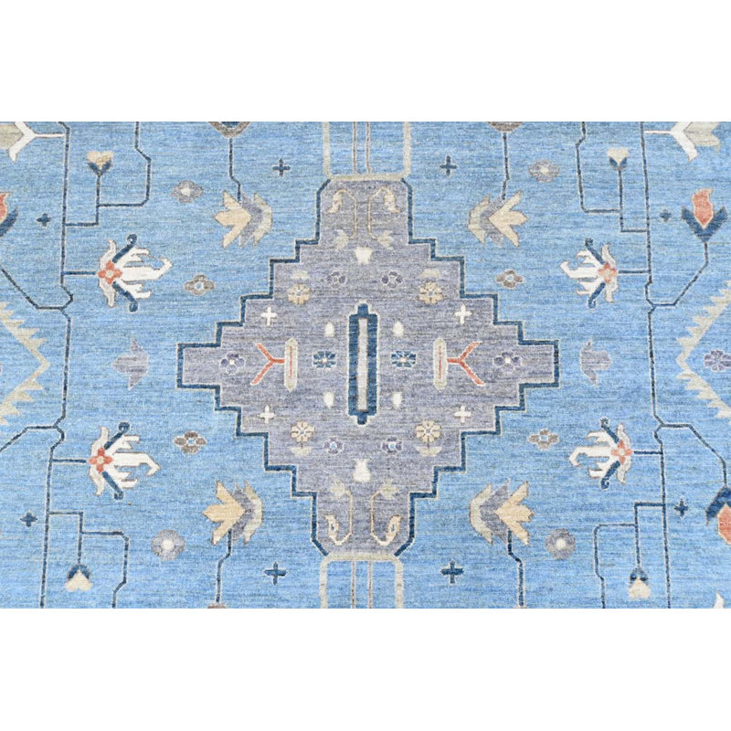 Transitional One-of-a-Kind Rectangle 10' X 13'10" Hand Knotted Area Rug