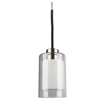 Rumson 1 - Light Brushed Nickel Single Pendant