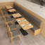 Banc rembourré en similicuir Simple Fashion