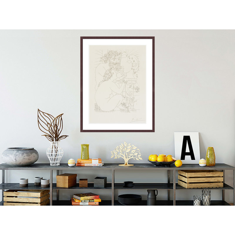 «Sculptor and Model plate 39» de la Suite Vollard par Pablo Picasso, impression giclée encadrée, H 41,5 po x l 32,17 po