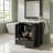 Bathroom vanity with a ceramic sink, compartmentalized drawers, soft-close doors, and a cabinet shelf-1928277174-1928277193