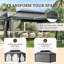 16 Ft. W X 12 Ft. D Metal Patio Gazebo