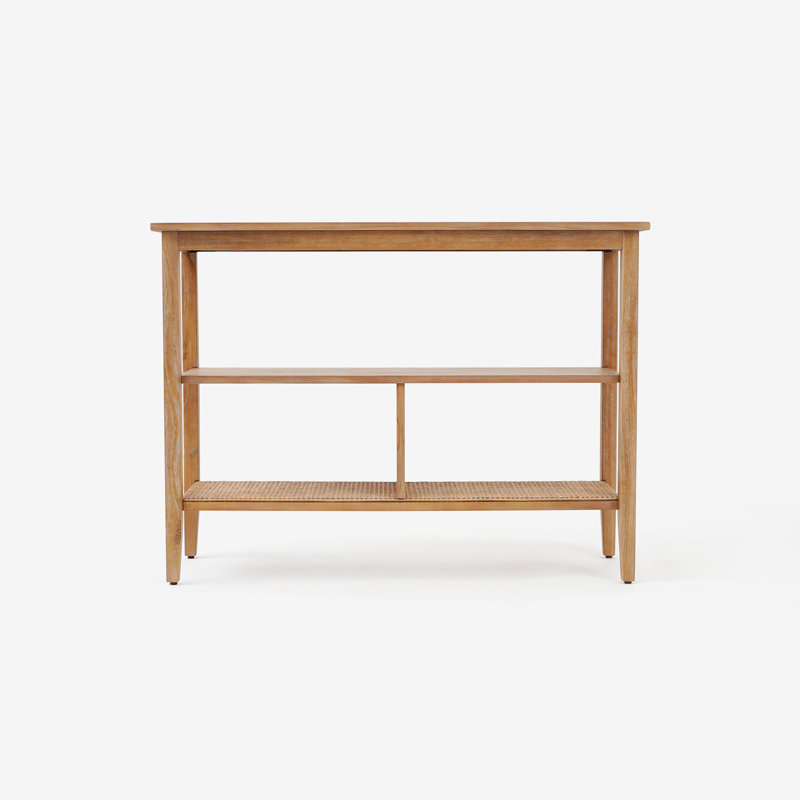 Liora - 41" Rattan Console Table, Natural Wood