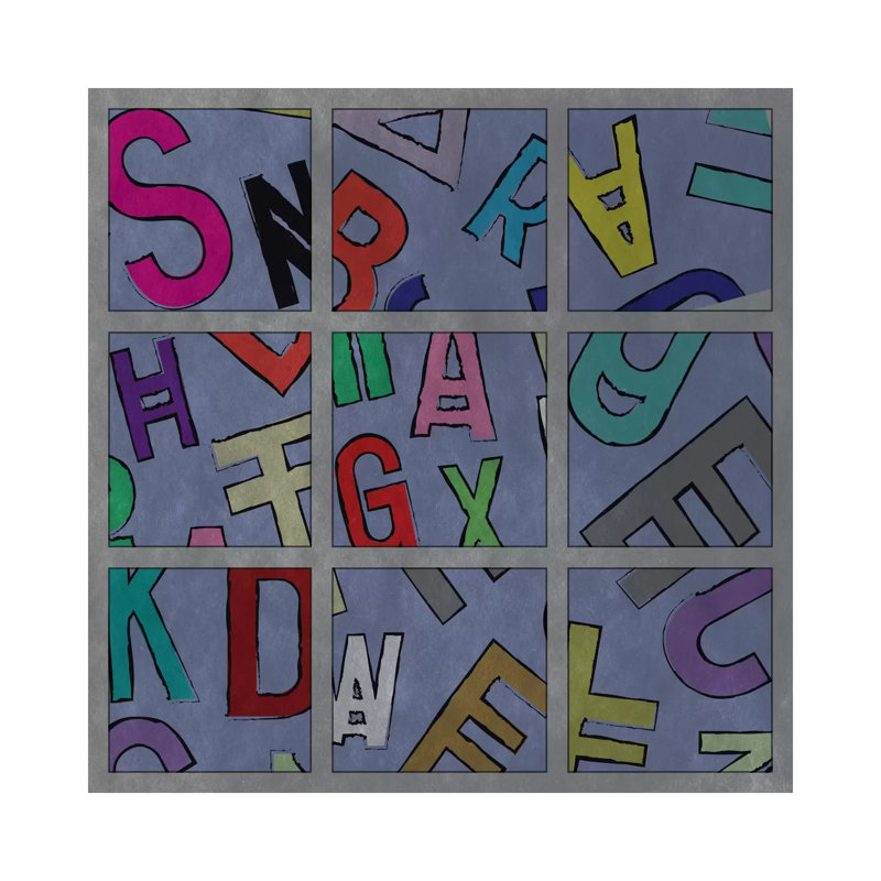 Modern Art- Scrambled by 5by5collective - Wrapped Canvas Print, 30.48 cm H x 30.48 cm W