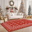 Tapis de Noël cerf rouge antidérapant lavable-66208801