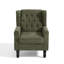 Fauteuil d'appoint à oreilles capitonné avec accoudoirs roulés et coussin épais rembourré Duward-1919581073