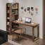 Bureau rectangulaire brun en bois massif-987541956