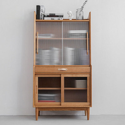Simple bookcase tea set sideboard display cabinet