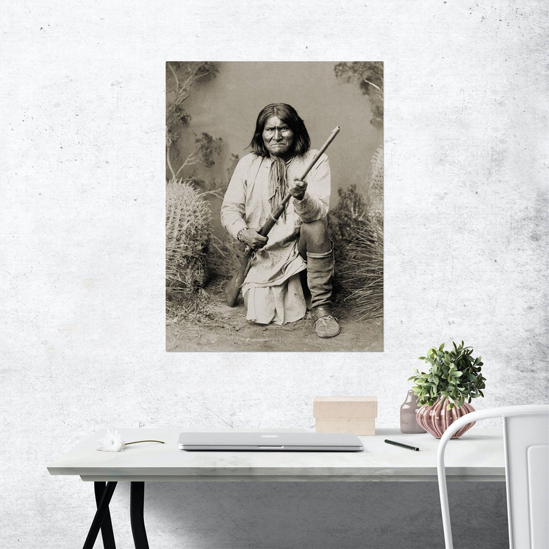 Fotodruck Geronimo, Apachen, 1886