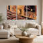 Ensemble de 3 peintures murales surréelles-522076906