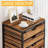Storage Dresser Cabinet with Wheels Drawers Metal Frame Organizer Unit