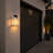 3 Modes Solar Powered Outdoor Wall Sconce Waterproof Warm White LED Wall Lights for Porch Fence Patio Garage
