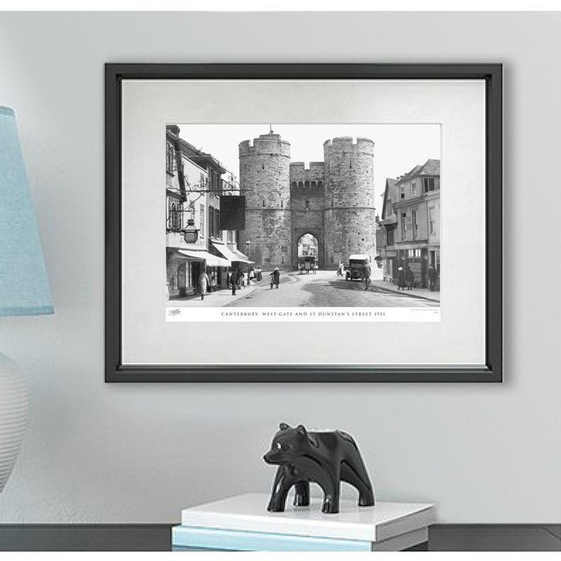Canterbury, West Gate And St Dunstan's Street 1921 - Single Picture Frame Print, 45cm H x 60cm W x 2.3cm D