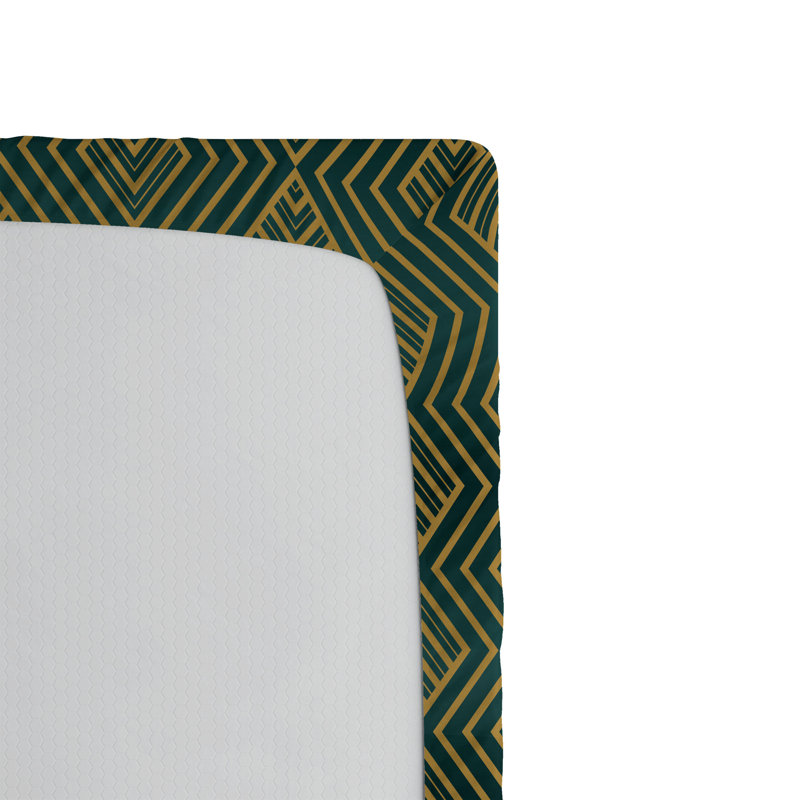 Drap-housse art déco Ambesonne, California King Fitted Sheet