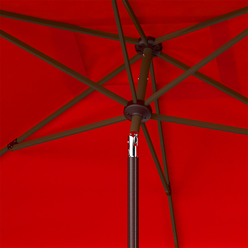 Parasol de marché rectangulaire 6,5 pi x 10 pi Keesee, Rouge