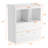 Changing Table With Pad, Modern Changing Station With 2 Drawers and 2 Open Compartments-846575877