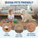 Modern Easy Jute Rug Machine Washable Geometric Bordered Indoor Outdoor Carpet with Non-Slip Backing, Non-Shedding Floor Cover for Backyard, Bedroom, Patio