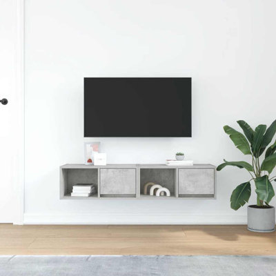TV Cabinets 2 Pcs 80X31x25.5 Cm Engineered Wood